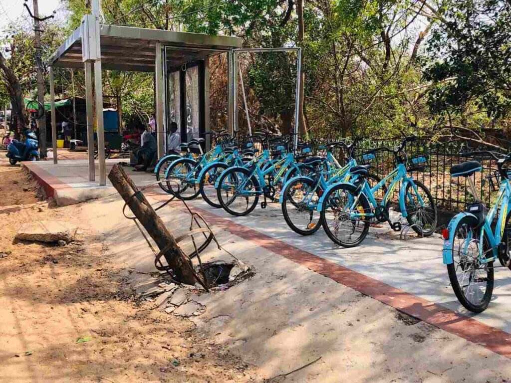 Mocycle in smart city bhubaneswar.